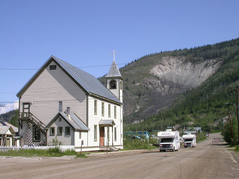 Dawson City, the historic gateway to the Klondike gold fields.