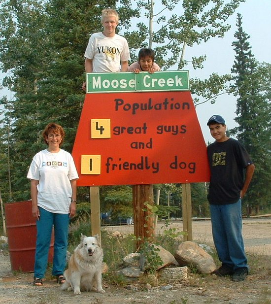 Moose Creek, Yukon - population 5